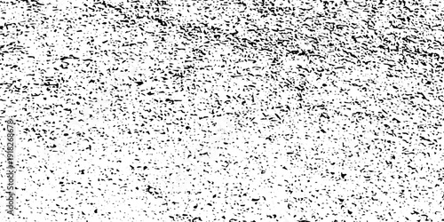 High Contrast Monochrome Grit Texture with Distressed Grain, Vintage Speckled Noise, and Flying Dust Debris on Minimalist White Background for Grungy Graphic Design Effects