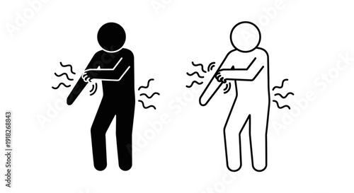 Two people dancing together in a club, having fun and enjoying music Vector