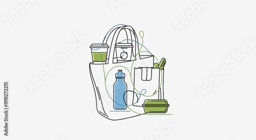 Eco friendly reusable shopping bag.
