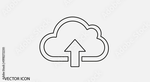 Cloud Computing Data Storage Icon.