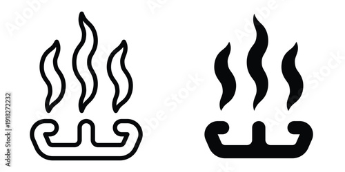 Heat icon set different style collection for web Ui. EPS10