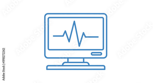 Medical technology computer screen display.