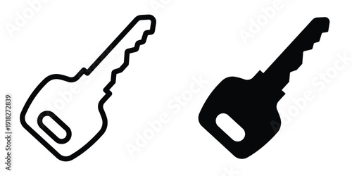 key icon set different style collection for web Ui. EPS10