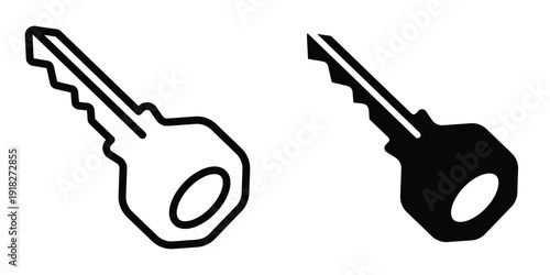 key icon set different style collection for web Ui. EPS10