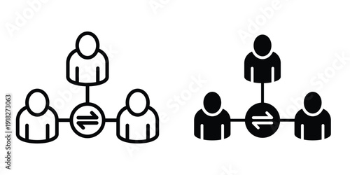 Mediator icon set different style collection for web Ui. EPS10