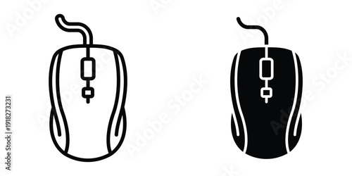 Mouse icon set different style collection for web Ui. EPS10