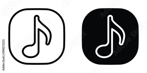 Music icon set different style collection for web Ui. EPS10