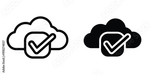 Saved to drive icon set different style collection for web Ui. EPS10