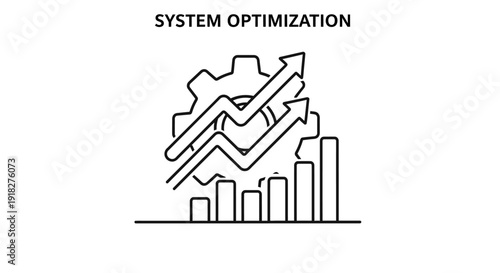 System optimization business growth concept.