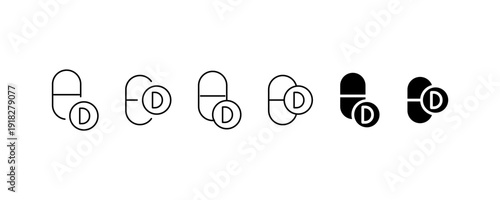 Headphones and Volume Control Icons Set