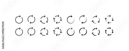 Loading Spinner Progress Icons Set