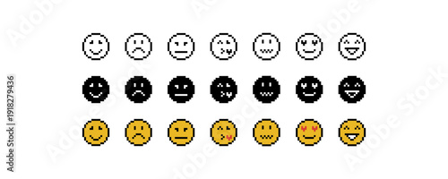 Faces Set with Different Emotions