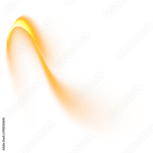 Cuadro en lienzo A soft yellow and orange abstract wave background features a futuristic curve de