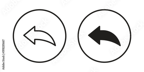 Reply icons symbol. vector illustration pack for apps and designs