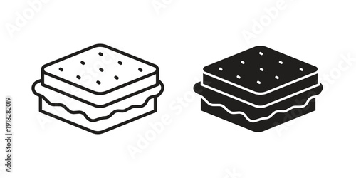 Sandwich icons symbol. vector illustration pack for apps and designs