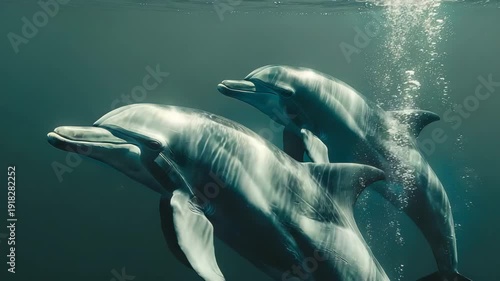 Wallpaper Mural dolphin in the water Torontodigital.ca