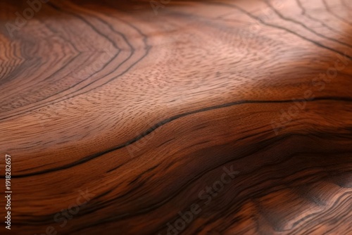 Fotografía Dark Rich Brown Natural Walnut Wood Swirl Figured Grain Plank Texture Seamless B