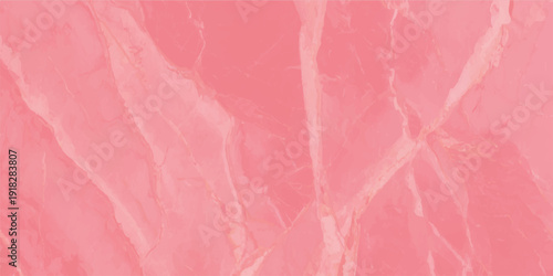 Abstract coral red marble texture background with soft white mineral veins for vibrant fashion and modern creative design