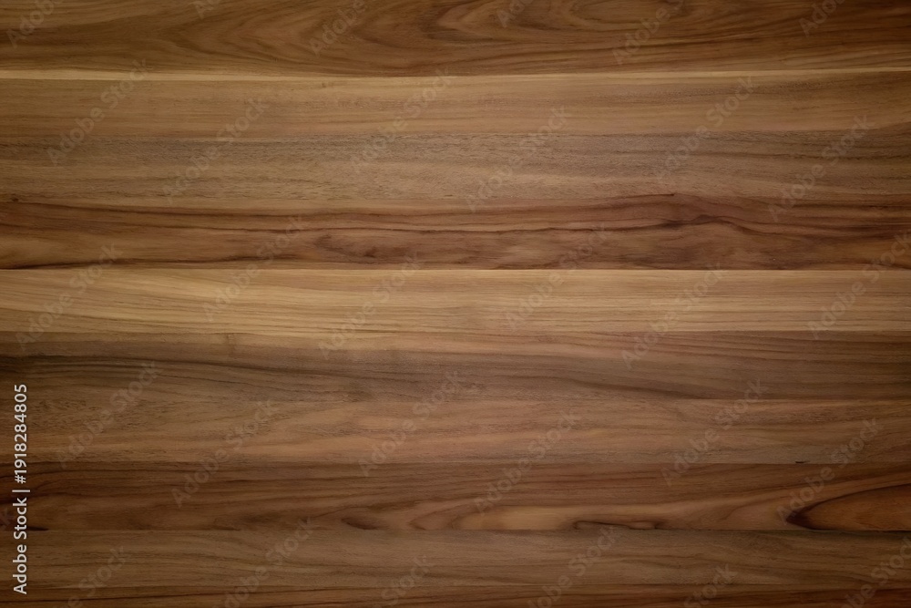 Fototapeta premium Natural medium rich brown walnut wood grain texture background