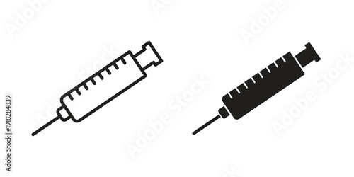 Syringe icons symbol. vector illustration pack for apps and designs