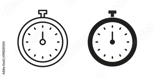 Timer icons symbol. vector illustration pack for apps and designs