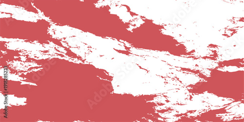 Vibrant red grunge paint splashes and ink splatters create an artistic blood texture design, forming a decorative vector backdrop pattern ideal for a Christmas card wallpaper or art illustration