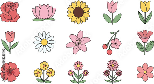 Botanical Specimen Arrangement in Organized Linear Rows. Floral Industry Guide. Horticultural Diversity Theme