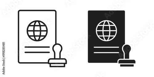 Visa icons symbol. vector illustration pack for apps and designs