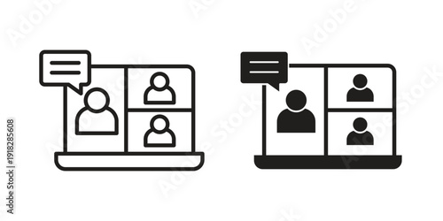 Webinar icons symbol. vector illustration pack for apps and designs