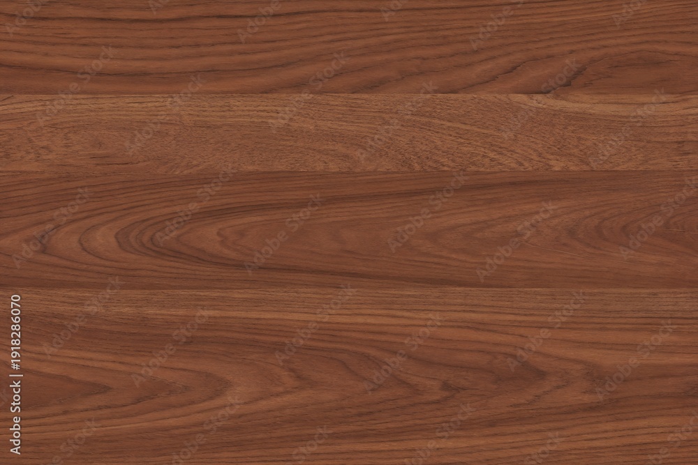 Fototapeta premium Natural medium rich brown walnut wood grain texture background