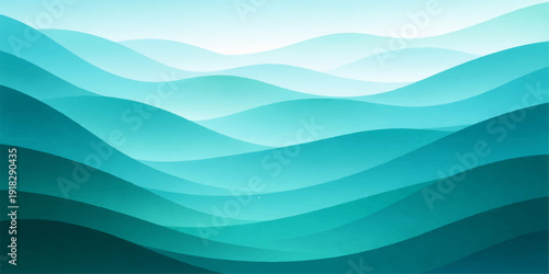 An abstract blue wave background featuring a flowing liquid motion design with vector curves and light patterns creates a modern sea-inspired wallpaper illustration