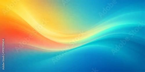 Abstract colorful background with bright rainbow waves and futuristic light curves creates a vibrant motion texture for a modern vector wallpaper design