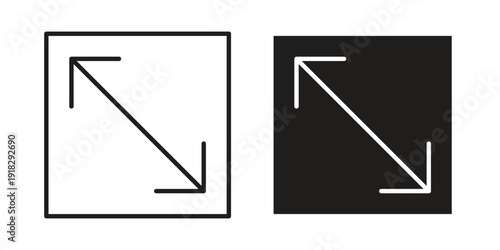 Expand icon vector. EPS 10 editable vector bundle