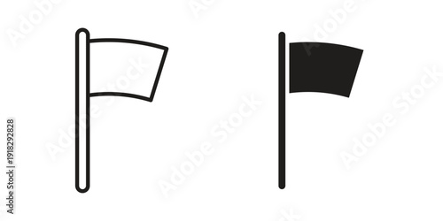 Flag icon vector. EPS 10 editable vector bundle
