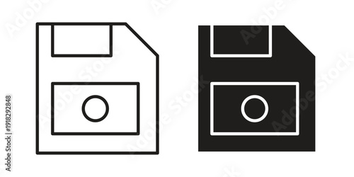 Floppy disk icon vector. EPS 10 editable vector bundle