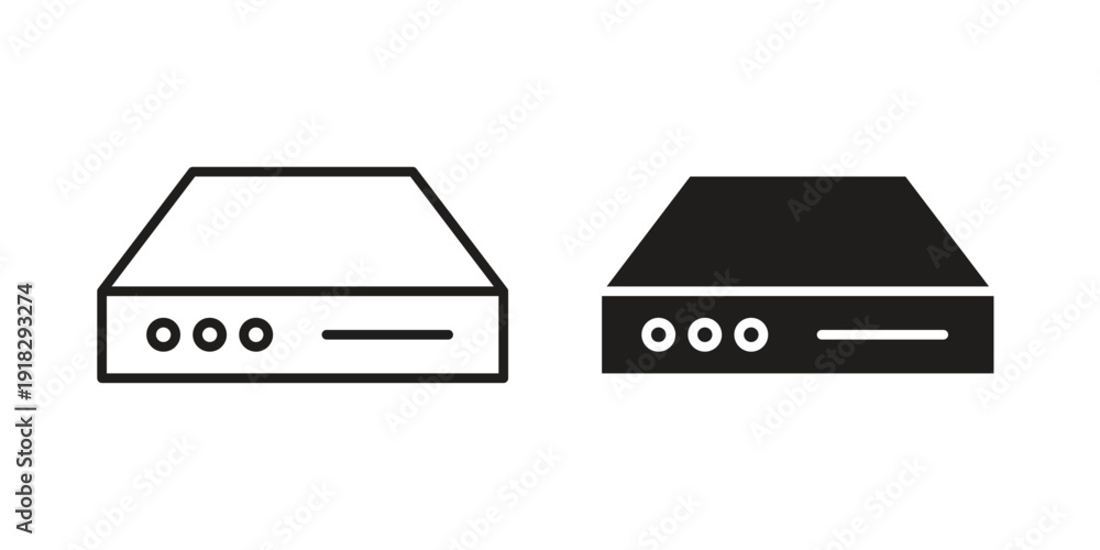 Obraz premium Hard Disk icon vector. EPS 10 editable vector bundle