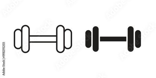 Gym icon vector. EPS 10 editable vector bundle