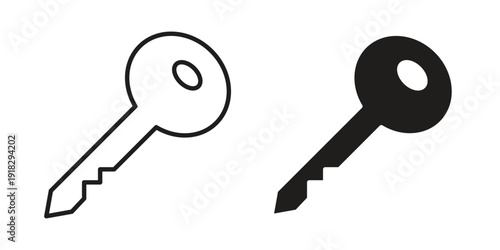 key icon vector. EPS 10 editable vector bundle