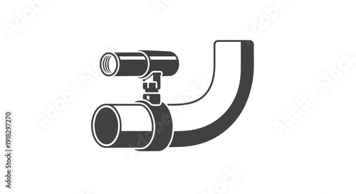 Black and white pipe.