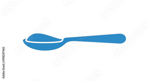 Blue Plastic Spoon Only.