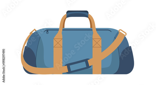 Blue Travel Duffle Bag.