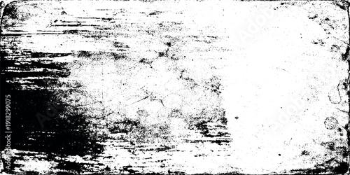 Old Damaged Painted Wall Texture with Subtle Halftone Grunge, Dust Grain Particles, Distressed Concrete Overlay and Black Speckle Film Noise on White Background Vector
