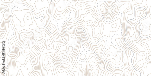 Light topographic topo contour map background. Geographic abstract grid. vector illustration.Contour maps topo contour map on white background, Topographic contour lines.
