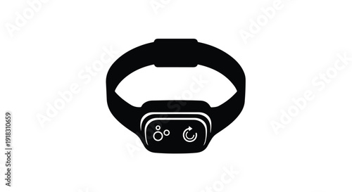 Smartwatch device with fitness tracker and heart rate monitor on wrist wearable technology for health and sports