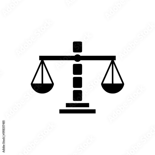 Classic Tiered Base Justice Scale Icon