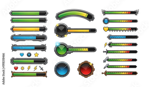 Collection of Fantasy Magical Wands and Objects.