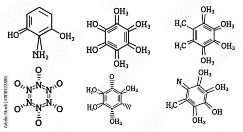 Collection of Organic Chemical Structures and Formulas.