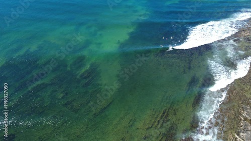 Aerial Drone View of Jeffreys Bay South Africa – Surf Beach and Scenic Coastline