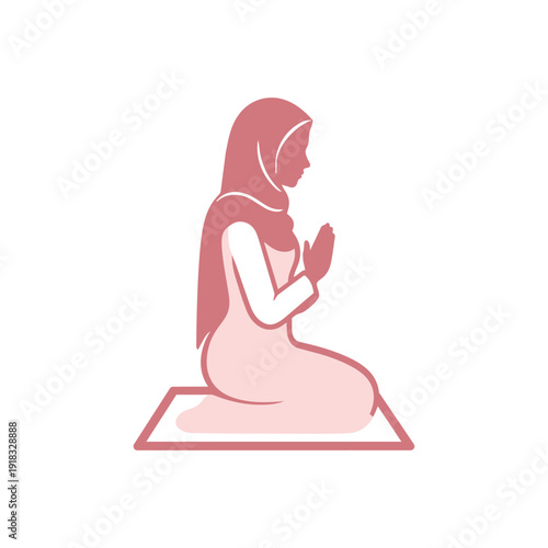 Pregnant woman doing yoga silhouette sitting in lotus pose vector illustration