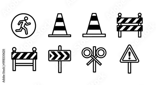 Construction and warning signs